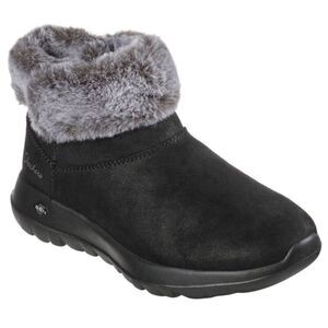 Skechers On-The-Go Joy Chugga Black‎ Winter Boots with Faux Fur size 7